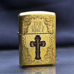 Zippo Armor Khắc Chủ Đề Kinh Thánh Holy Bibble ZD01