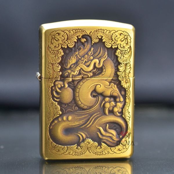 Zippo hoa văn hình Rồng bản Armor ZD02