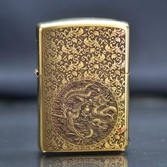 Zippo hoa văn Rồng Phượng bản Armor ZD03