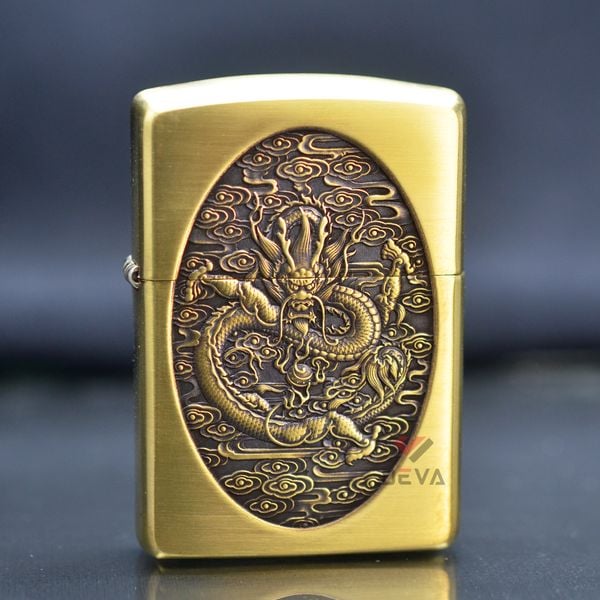 Zippo khắc hình Rồng Bay bản Armor ZD08