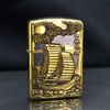 Zippo Amror Khắc Nổi Thuyền Cổ Thuận Buồm Xuôi Gió ZD09