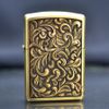 Zippo khắc nổi hoa văn đẹp Armor ZD11