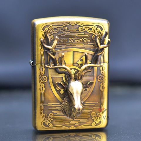 Bật lửa Zippo hình hươu nổi bản Armor ZD16