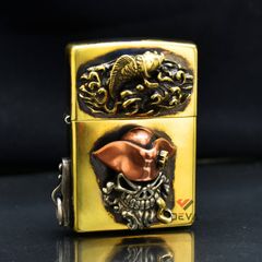 Zippo Ốp Emblem Chủ Đề Cướp Biển Caribean ZD20