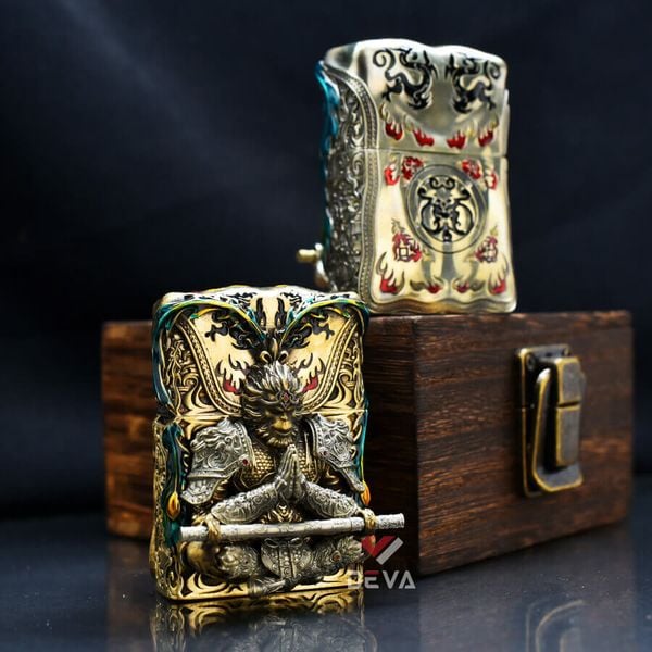Zippo Ốp Tượng Tôn Ngộ Không Và Cây Gậy Như Ý ZN105