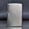 Zippo chính hãng trắng bạc xước Z11
