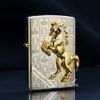 Zippo Ốp Nổi Con Ngựa Winning Whiny Mạ Vàng ZN100