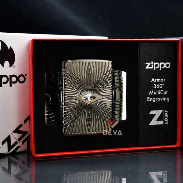 Zippo Armor Ốp Đá Pha Lê Cao Cấp Pattern Design Z24