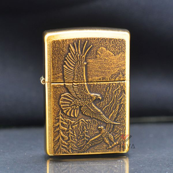 Zippo đồng emblem đại bàng Z98
