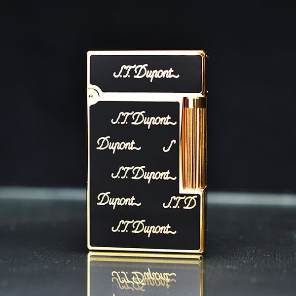 Bật lửa dupont đen chữ nhỏ D40V