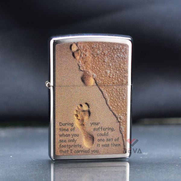 Zippo  In Dấu Chân Trên Cát Footprint In Sand Z39