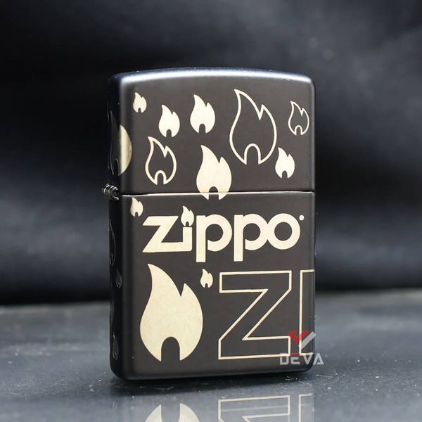 Zippo Mẫu Thiết Kế Ngọn Lửa Biểu Tượng Zippo Design Z46