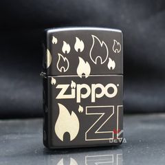Zippo Mẫu Thiết Kế Ngọn Lửa Biểu Tượng Zippo Design Z46