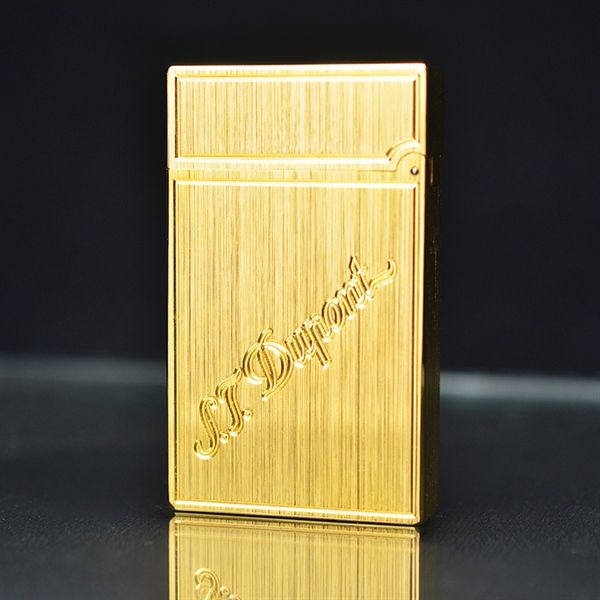 Bật lửa Dupont kẻ vàng vuông D34