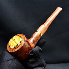 Tẩu gỗ sưa cán thẳng đế bằng Freesize TG05