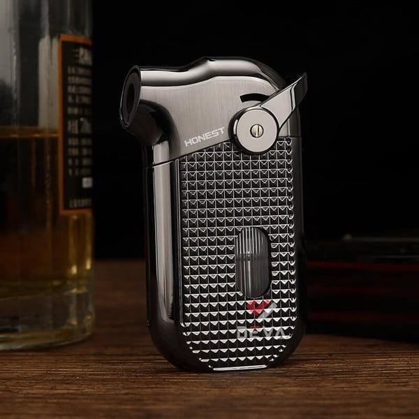 Bật lửa gas chính hãng Honest khò 1 tia có ô cửa quan sát gas BCZ 850