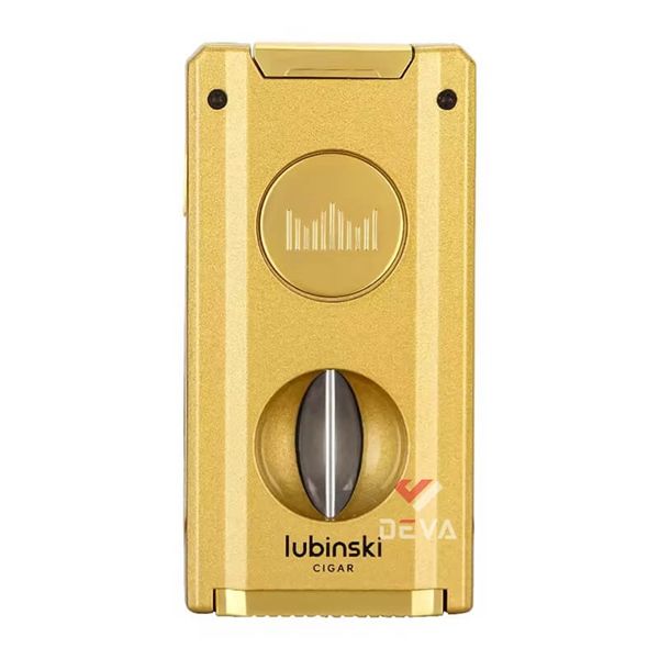 Bật lửa Lubinski khò 2 tia kèm dao cắt chữ V và đục Cigar YJA 10060