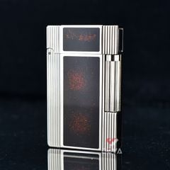 Bật lửa ST Dupont kẻ dọc sơn mài đen D164