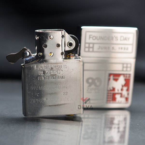 Zippo Tái Bản 1935 Bản Kỷ Niệm Nhà Sáng Lập Fouder's Day Collectible Z106