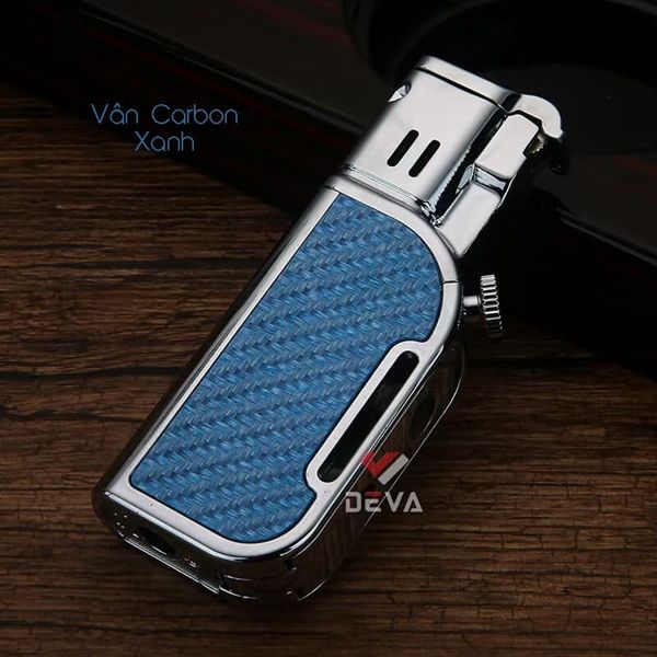 Bật lửa gas đá Honest 2 kiểu lửa kèm đục kép cho Cigar BCZ 832