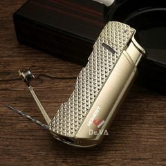 Bật lửa chính hãng Honest khò 1 tia kèm đục và xiên Cigar BCZ 847