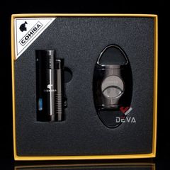 Set 2 món bật lửa và dao cắt Cohiba T14
