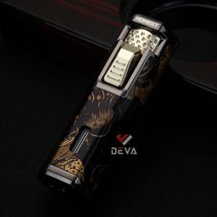 Bật lửa Honest khò đại 1 tia kèm ô cửa quan sát gas BCZ 839