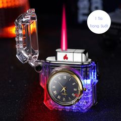 Bật lửa gas khò 1 tia kèm đồng hồ BDH 053