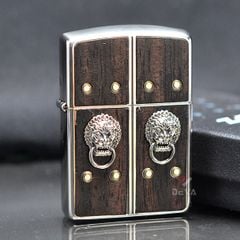 Zippo Armor ốp gỗ chủ đề Phật Giáo cánh cửa hạnh phúc ZN334