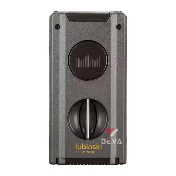 Bật lửa Lubinski khò 2 tia kèm dao cắt chữ V và đục Cigar YJA 10060