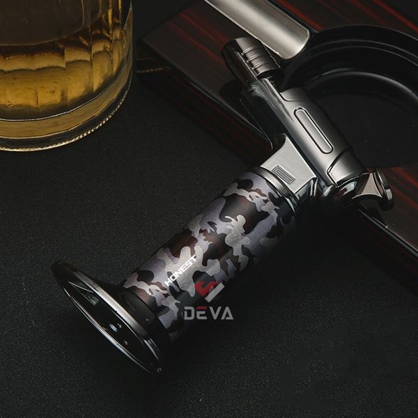 Bật lửa gas Honest khò đại 1 tia để bàn có chân đế BCZ 846