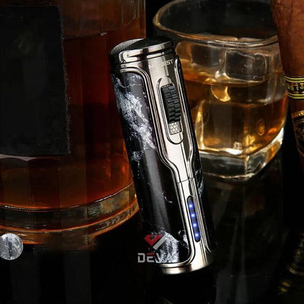 Bật lửa ga điện Honest khò 3 tia kèm đục BCZ 792