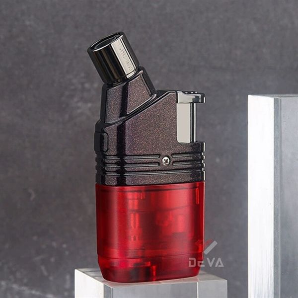 Bật lửa Honest khò 1 tia lửa chéo bình gas trong suốt BCZ 799