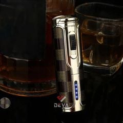 Bật lửa ga điện Honest khò 3 tia kèm đục BCZ 792