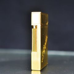 Bật lửa Dupont kẻ vàng vuông D34