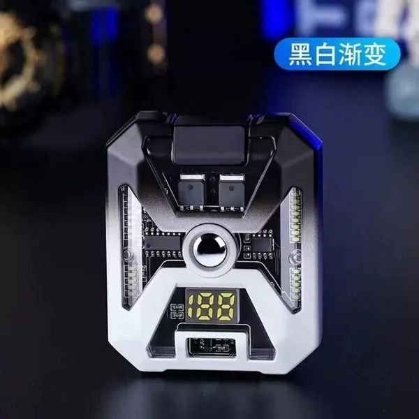 Bật lửa sạc điện 2 tia lửa chéo kèm đèn LED đa năng BLD02