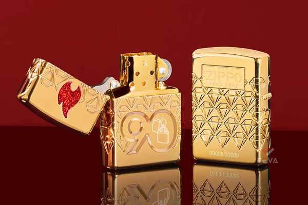 Zippo Mạ Vàng Kỷ Niệm 90th Limited Edition 2022 Collectible Z09