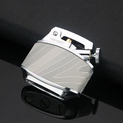 Bật lửa xăng đá Honest vỏ gỗ cao cấp đánh lửa tự động BCZ 808