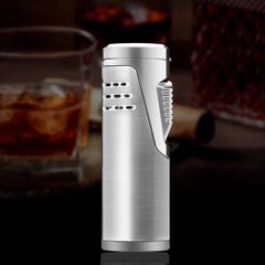 Bật lửa Jobon khò chéo 2 tia ga lộ thiên kèm đục ZB 330