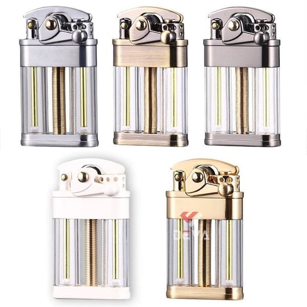 Bật lửa xăng đá chính hãng Zorro 2 bình chứa trong suốt đánh lửa bán tự động Z721