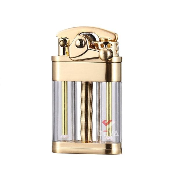 Bật lửa xăng đá chính hãng Zorro 2 bình chứa trong suốt đánh lửa bán tự động Z721