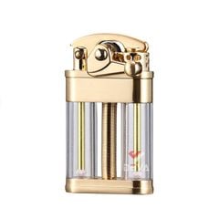 Bật lửa xăng đá chính hãng Zorro 2 bình chứa trong suốt đánh lửa bán tự động Z721