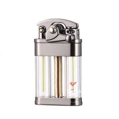 Bật lửa xăng đá chính hãng Zorro 2 bình chứa trong suốt đánh lửa bán tự động Z721