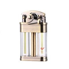 Bật lửa xăng đá chính hãng Zorro 2 bình chứa trong suốt đánh lửa bán tự động Z721