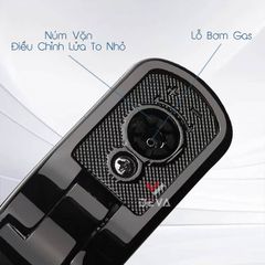 Bật lửa gas đá Honest 2 kiểu lửa kèm đục kép cho Cigar BCZ 832