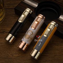 Bật lửa gas Honest khò đại 1 tia kèm que xiên và đục Cigar Cigar BCZ 852