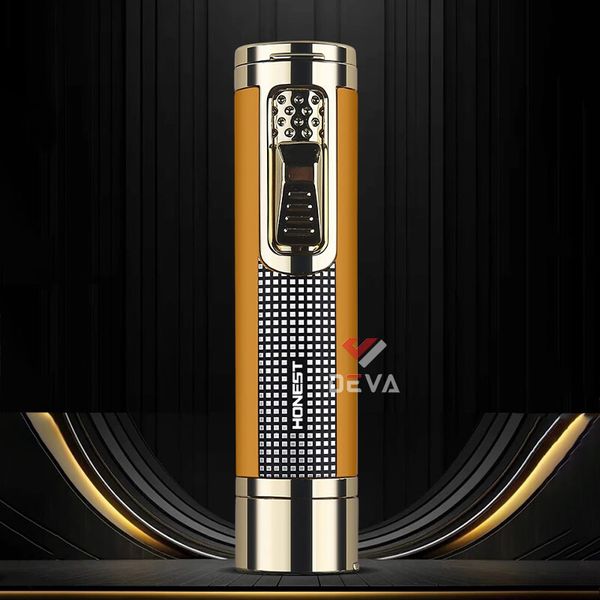 Bật lửa gas Honest khò đại 1 tia kèm que xiên và đục Cigar Cigar BCZ 852