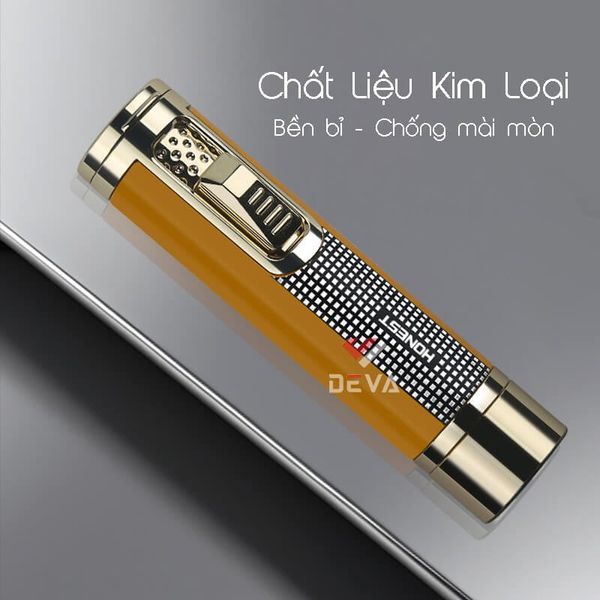 Bật lửa gas Honest khò đại 1 tia kèm que xiên và đục Cigar Cigar BCZ 852