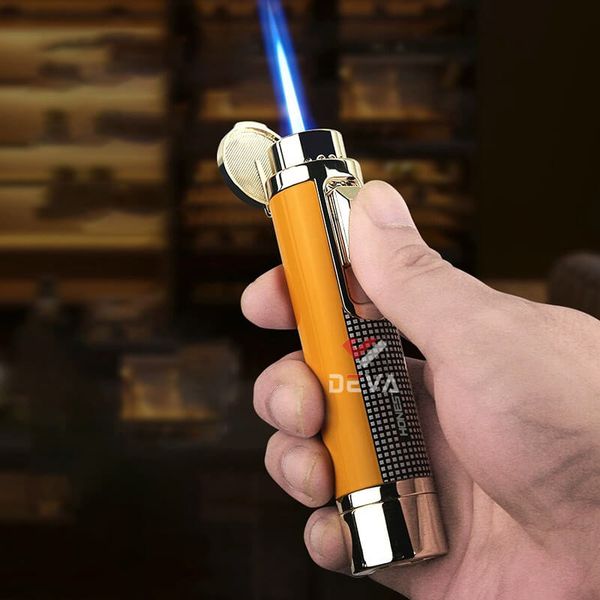 Bật lửa gas Honest khò đại 1 tia kèm que xiên và đục Cigar Cigar BCZ 852