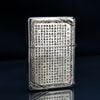 Zippo Bạc Khối Tái Bản 1937 Vintage Chặt Góc Khắc Đức Phật A Di Đà BK86